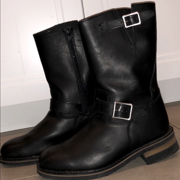Mason Other - Men’s Black Leather Moto Boots, Sz 8.5